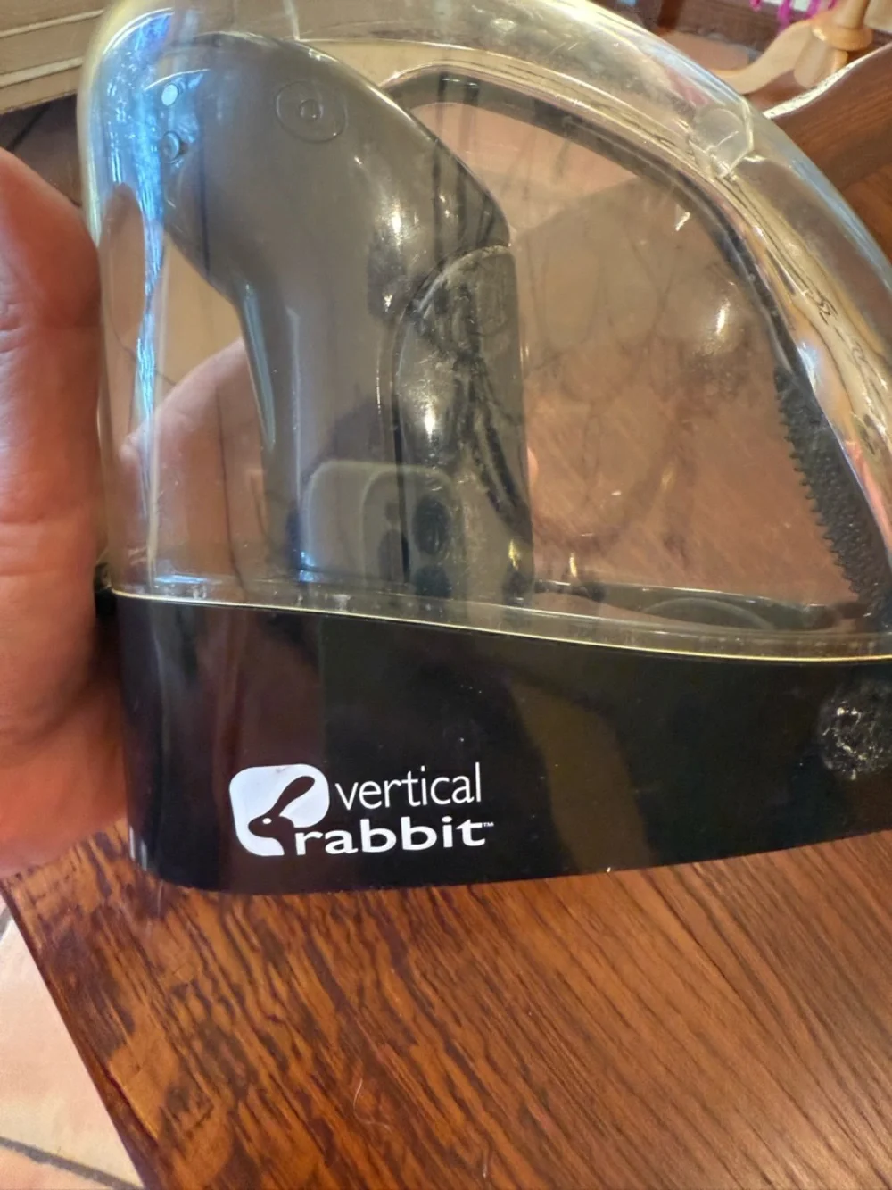 Vintage Vertical Rabbit Black wine opener